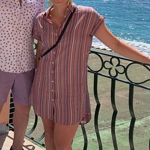 Madewell button down shirt dress XS
